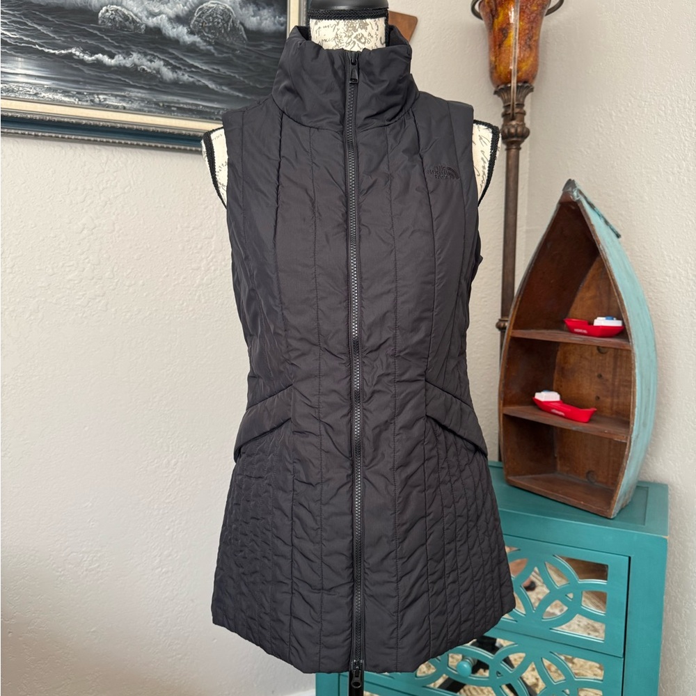 Women's Black Quilted Vest